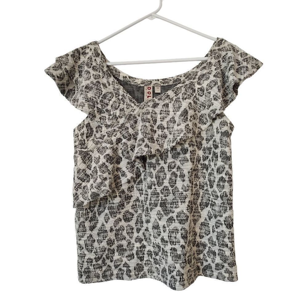 Anthropologie Dolan Women's Size Small Multi Asymmetrical Neckline Top Blouse